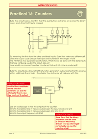 Page 70 of the Practical Electronics course notes, where we do a practical exercise getting a digital counter to increment and decrement its values
