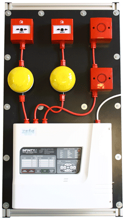 Conventional 4-wire System 4 used on the fire alarm system installation training course
