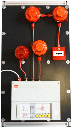 Conventional 4-wire System 3 used on the fire alarm system installation training course