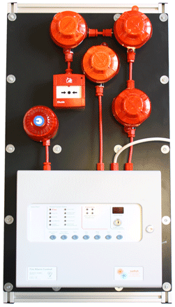 Conventional 4-wire System 1 used on the fire alarm system installation training course
