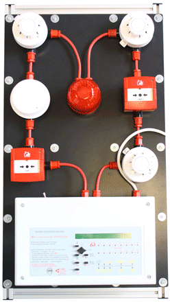 Analogue addressable System 2 used on the fire alarm system installation training course