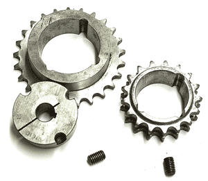 A range of sprocket drives, taper-lock bushes and pulleys are used to teach candidates how to detect for wear, how to ensure correct fitting, etc on the mechanical maintenance training courses