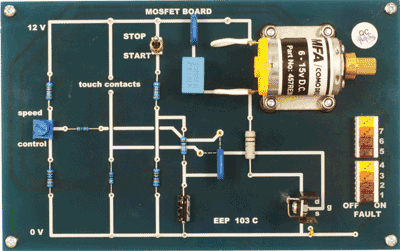 Candidates on the electronic fault finding training course use a range of circuit boards to explore the function of the various electronic components. Some of these also have switched faults.
