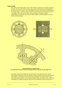 This is page 33 of the course notes for the Stepper and Servo Training course, showing how stepper motors work