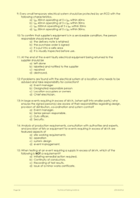 This is the second page of the multiple-choice assessment paper used on the BS7909 course
