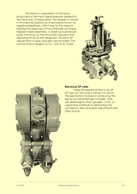 Page 47 of the instrumentation course notes: Looking at various types of industrial dp cells