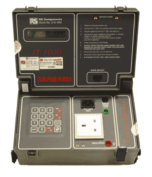One of the Seaward PAT testers used on the PAT testing training course