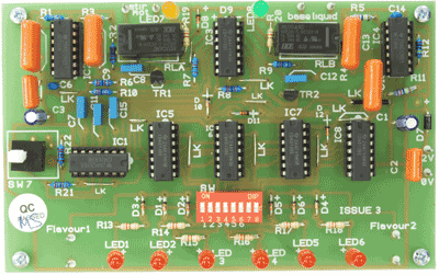 Candidates on the electronic fault finding training course explore the workings of complex circuits incorporating IC timers, logic gates etc. We also have 10 more of these boards which have faults on and candidates can practice their fault finding skills on these.