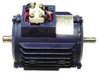 A small 3-phase motor is used to take note of the measurements that a serviceable motor would exhibit