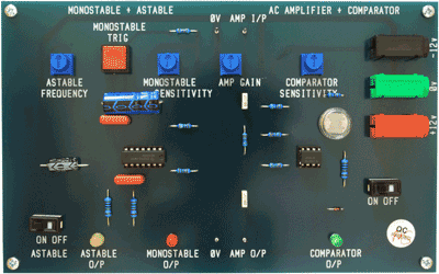 Candidates on the electronic fault finding training course use a range of circuit boards to explore the function of the various electronic components. Some of these also have switched faults.